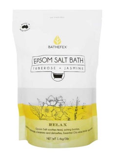 Buy Epsom Salt Bath Tuberose & Jasmine White 1400grams in UAE