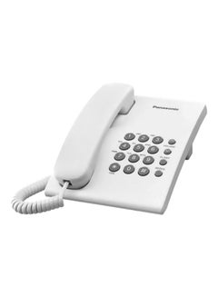 Buy KX-TS500 Corded Phone - White/Grey in UAE