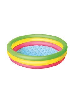 Buy 3-Ring Summer Pool With Repair Patch 102x25cm in UAE