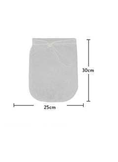 Buy Nut Milk Filter Bag Strainer White in Saudi Arabia