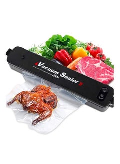 Buy Vacuum Sealer Machine With Bags Black/Clear in Saudi Arabia