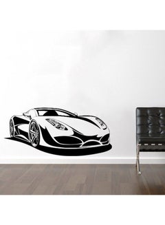 Buy Sports Car Design Wall Decal Black 90x40cm in UAE