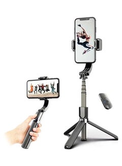 Buy Selfie Stick With Gimbal Stabilizer And Tripod Stand L08 Black in UAE