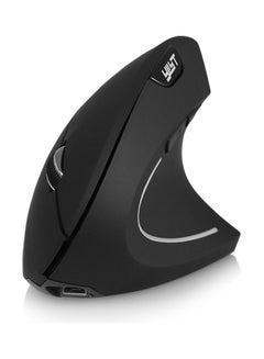 Buy 2.4G Wireless Vertical Optical Mouse With USB Receiver Black in Saudi Arabia