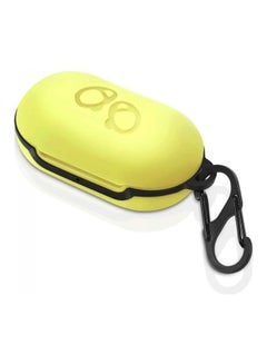 Buy Protective Silicone Case Cover With Carabiner Yellow in UAE