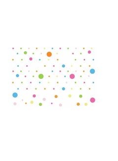 Buy Mixed Colourful Polka Dots Wall Sticker Multicolour 60x90cm in UAE