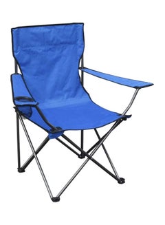 Buy Foldable Outdoor Camping Chair - Blue 90x50cm in Saudi Arabia
