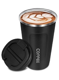 Buy Travel Thermos Coffee Cup Black in Egypt