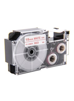 Buy XR-18WER1-W-DJ Red On White Label Tape,18mm Red in Egypt