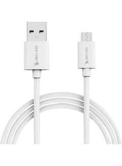 Buy USB To Micro USB Charging And Data Transfer Cable White in UAE