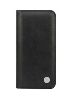 Buy Leather Case For iPhone 12 And 12 Pro Black in UAE