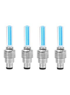 Buy 4-Piece Wheel Stem Cap Light Set 14.00*4.00*12.00cm in UAE