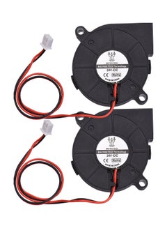 Buy 2-Piece Cooling Fan For 3D Printer Black in UAE