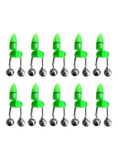 Buy 10-Piece LED Night Fishing Rod Bait Alarm With Twin Bells in Saudi Arabia