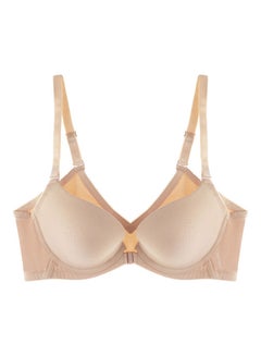 Buy Striped Detail Seamless Bralette Beige in UAE