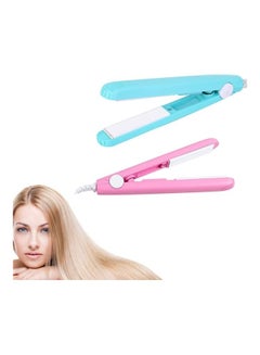 Buy 2 in 1 Ceramic Mini Hair Curler And Straightener Multicolour in Egypt