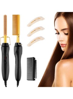 Buy Heating Comb Hot Hair Straightener Multicolour in Saudi Arabia