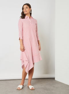 Buy Striped Dress Pink in Saudi Arabia