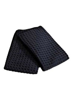 Buy 2-Piece Kitchen Towel Black 40x48cm in Saudi Arabia