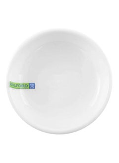 Buy Porcleain Magnesia Dish White/Green 3.5inch in UAE