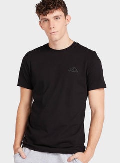 Buy Logo Crew Neck T-Shirt Black in UAE