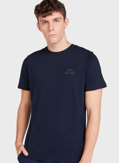 Buy Crew Neck  Casual T-Shirt Blue in UAE