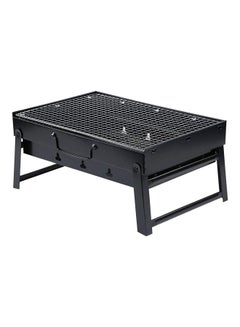 Buy Portable And Foldable Barbecue Grill Black/Silver 36x29x7.5cm in UAE