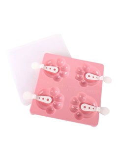 Buy 3-Piece Ice Cream Stick Mold Set Pink/White 20x20x5cm in Saudi Arabia