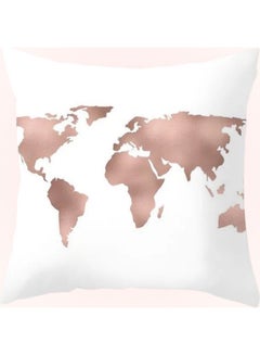 Buy Map Dream Decorative Cushion Cover Multicolour in UAE