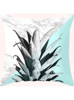 Buy Pineapple Marble Design Cushion Cover Multicolour 45x45cm in UAE