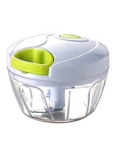 Buy Portable Kitchen Food Chopper White/Green 12.2x8.2x8.5centimeter in Saudi Arabia