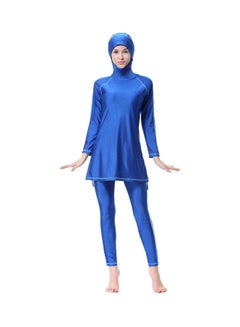 Buy Casual Comfortable Swimwear Burkinis Set Blue in UAE
