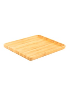 Buy Bamboo Rectangular Tray Brown 20x25x2cm in Saudi Arabia