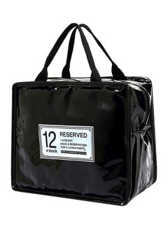 اشتري حقيبة وجبة الغداء معزولة حرارياً أسود 23x18x12سم في مصر