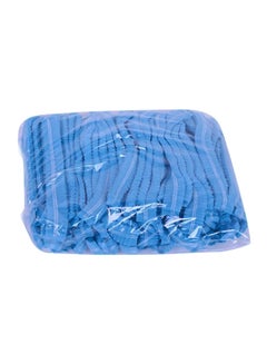 Buy 100- Piece Bouffant-Hairnet Cap Set Blue in UAE