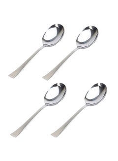 Buy 4-Piece Vivante Serving Spoon Silver 27x7cm in Saudi Arabia