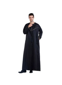 Buy Men Stand In Abaya Black in Saudi Arabia