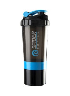 Buy Logo Print Sport Drink Bottle With Protein Shaker 500ml in UAE