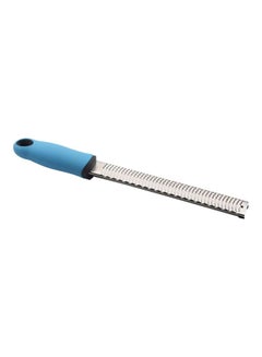 Buy Stainless Steel Zester Grater Silver/Blue 32.5x3.5cm in Saudi Arabia