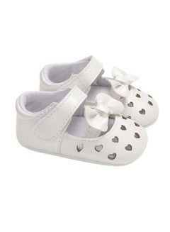 Buy Bowknot Soft Sole Non-Slip Casual Ballerina White in Saudi Arabia