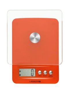 Buy Digital Kitchen Food Scale Orange/Silver in Saudi Arabia