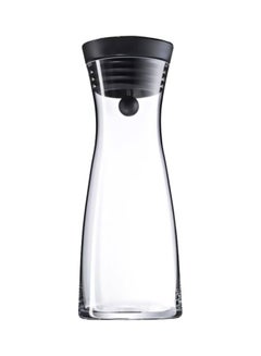 Buy Water Decanter Black/Clear 9.5x9.5x29.2cm in UAE