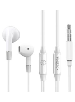 Buy In-Ear Wired Earphones With Microphone White in UAE