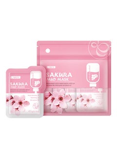 Buy 12-Piece Sakura Mud Mask Pink 60grams in Saudi Arabia