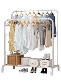 Buy Clothes Organizer And Holder Metal Stand White in UAE