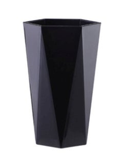 Buy Nordic Plastic Cup Toothbrush Holder-400 Millilitre Black 8.3x8.3x13.2cm in UAE