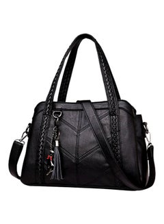 Buy Women Leather Handbag Black in Saudi Arabia