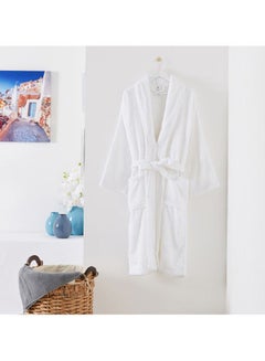 Buy Essential Shawl Bath Robe White in Saudi Arabia