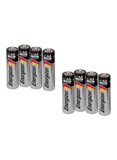 Buy AA Alkaline Batteries E91 BP8 [5+3] Silver/Black/Red in Saudi Arabia