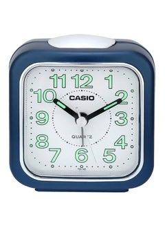 Buy Analog Alarm Table Clock Blue/White/Silver 6.7x6.4x3.4cm in Egypt